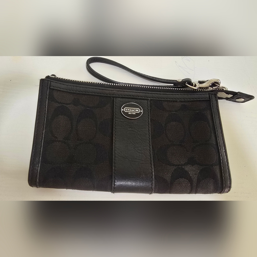 Coach Black Wristlet